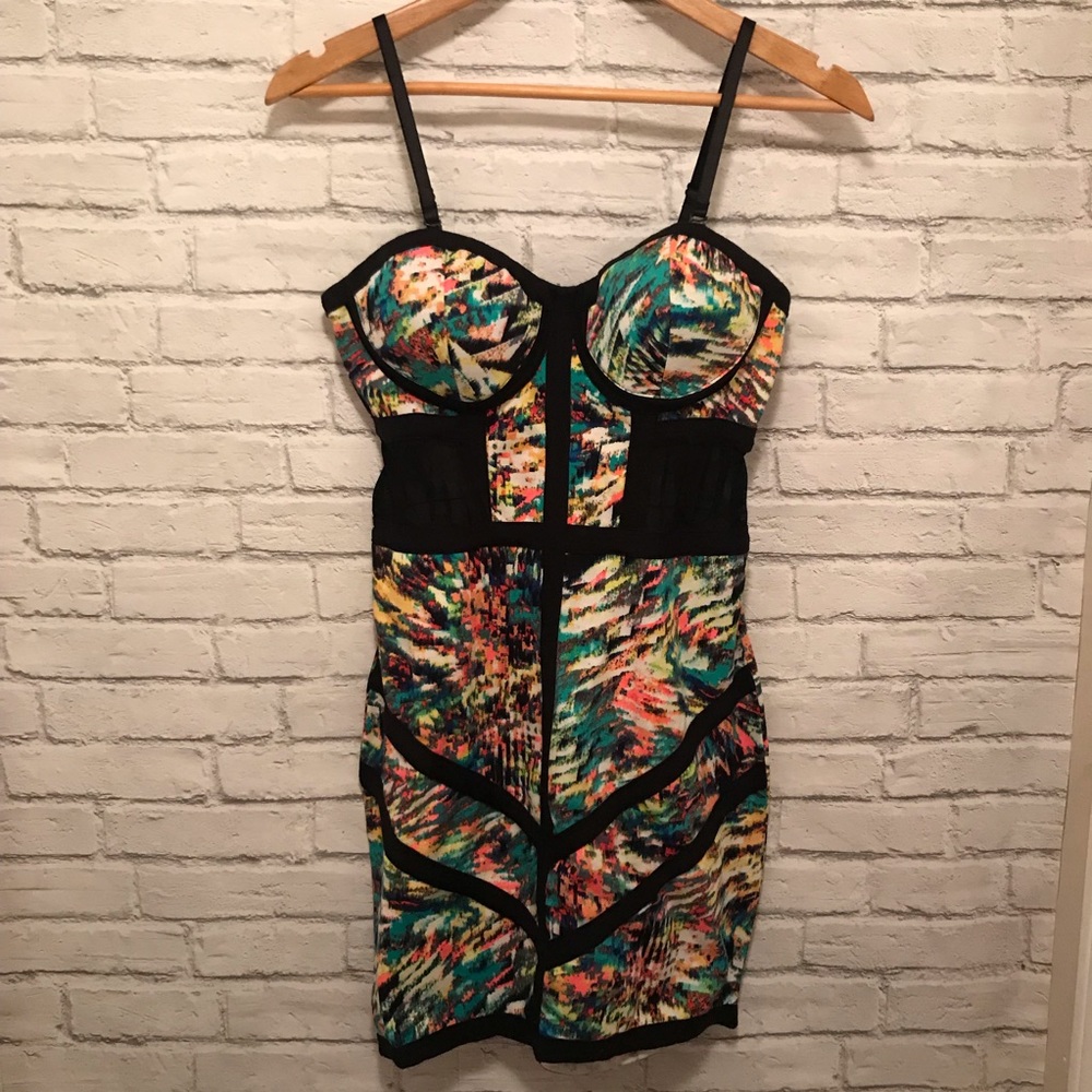 Splatter Print Mini Dress
